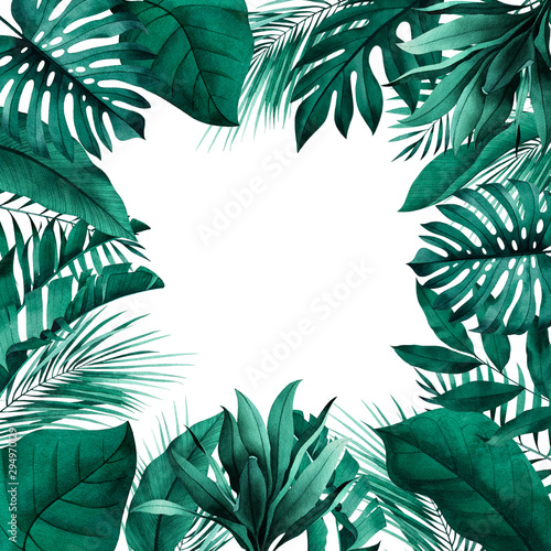 kwadratowa-rama-z-egzotycznymi-monstera-bananem-i-liscmi-palmowymi-w-tle-papeteria-w-stylu-tropikalnym-miejsce-na-tekst