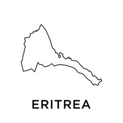 Wall Mural - Eritrea map vector design template