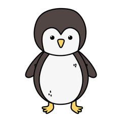 Sticker - penguin polar animal bird icon