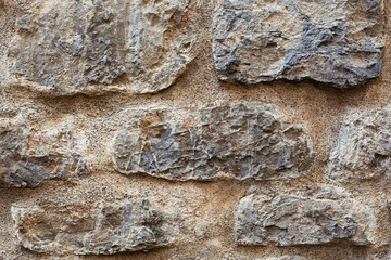 Part of a big stone wall for background or texture