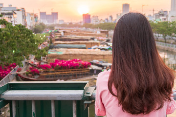 Tet Holiday - Binh Dong Flower Floating Market in Ho Chi Minh, Vietnam