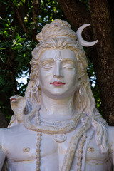 Wall Mural - Shiva statue , Hindu idol near Ganges River, Rishikesh, India