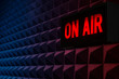 for radio stations: background with on air sign