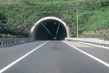 Entrance to a country road tunnel