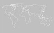 © corben_dallas - Vector world map template global outline earth