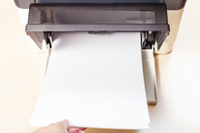 Loading Of Blank Paper Sheets In Printer Tray