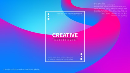 Poster - Trendy, abstract, gradient background template for website landing page design. Modern, vector, colored background for use in web and print design.