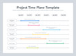 © tomasknopp - Business project time plan template with project tasks in time intervals. Easy to use for your website or presentation.