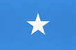 Somalia national fabric flag, textile background. Symbol of world african country.