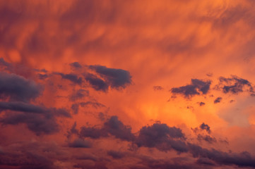  Sunset Clouds Background