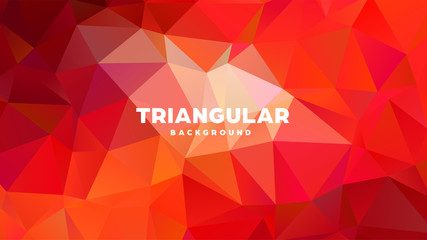 Triangle polygonal abstract geometric background. Colorful gradient design. Low poly shape banner. Vector illustration.