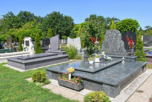Tombstones In The Public Cemetery