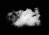 Fototapeta Łazienka - white Clouds isolated on black background.