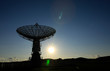 © hanmaomin - Observatory equipment in the sunset silhouette