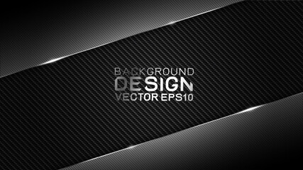 Wall Mural - vector design trendy and technology concept. dark frame border dimension by carbon fiber texture and
