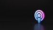 © Destrosvet - science glitter symbol of podcast icon 3D rendering