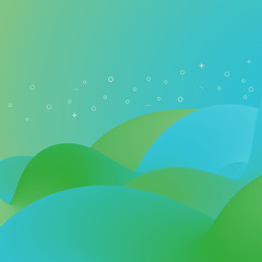 Poster - abstract trendy gradient fluid shapes background. vector illustration
