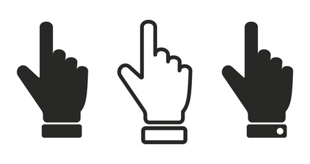 Poster - Hand icon. Hand icons. Vector illustration