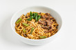 noodle with meat and vegetables