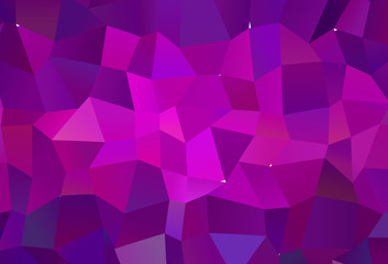 Dark Purple vector polygon abstract background.