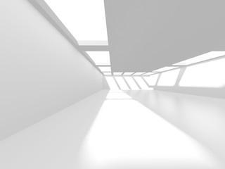 Futuristic White Architecture Design Background