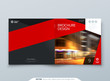 © great_bergens - Square Cover template. Square Red template for brochure, banner, plackard, poster, report, catalog, magazine, flyer etc. Modern rectangle shape abstract background. Creative brochure vector concept