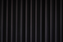 Metal Texture Pattern, Ribbed Cast Iron Surface, Textured Black Background , Wall For Dark Backdrop , Loft Style Interior.