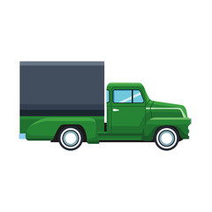 Poster - farm pickup truck icon