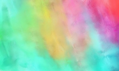 Poster - abstract background with light green, aqua marine and medium turquoise color and space for text or image