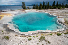 Geothermal Feature At West Thumb At Yellowstone National Park (USA)