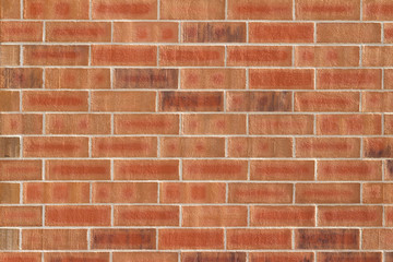 Canvas Print - Orange color brick wall texture with 1/3 offset stagger brickwork pattern