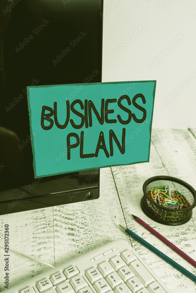 Conceptual hand writing showing Business Plan. Concept meaning ...