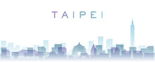 Taipei Transparent Layers Gradient Landmarks Skyline