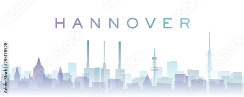 Hannover Transparent Layers Gradient Landmarks Skyline