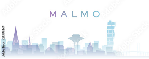 Malmo Transparent Layers Gradient Landmarks Skyline