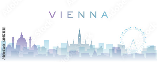 Vienna Transparent Layers Gradient Landmarks Skyline