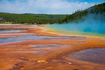 Sticker - Grand Prismatic Spring in Yellowstone National Park (USA)