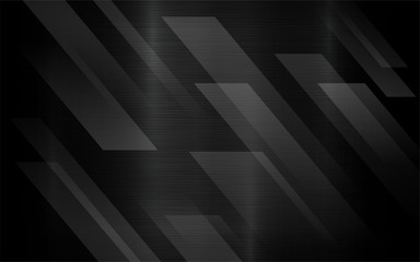 Wall Mural - black brush metal abstract geometric background with transparency abstract layer. modern geometric t
