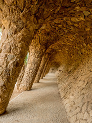 The wave at Park Güell in Barcelona, Spain