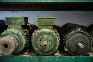 Many motors are in use until old. Keep on the shelf to be a spare In the factory store.