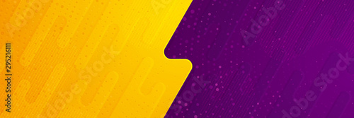 Cuadros en Lienzo Abstract textured vector background with orange and purple color