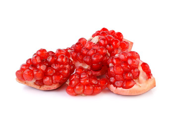 Pomegranate fruit isolated on white background