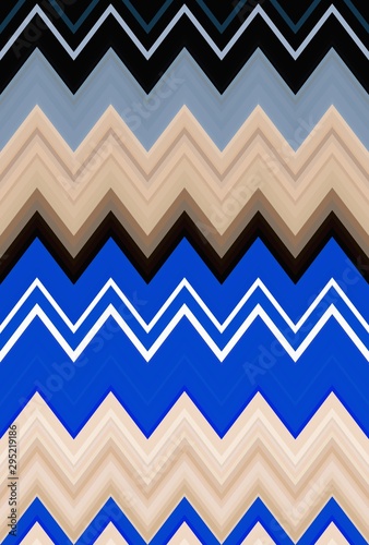 blue dark chevron zigzag pattern. design mosaic.