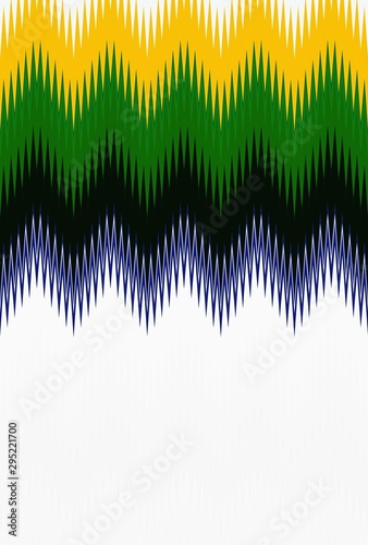 brazilian chevron pattern brasil background. yellow.
