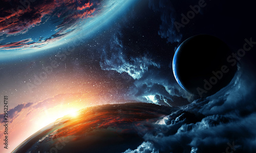 abstrakt-planety-na-astronautycznej-teksturze