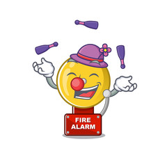 Sticker - Juggling fire alarm in the a cartoon