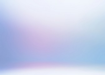 frosty cool 3d background. gentle blue pink gradient blurred wall and floor texture.