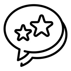 Poster - Loyalty chat icon. Outline loyalty chat vector icon for web design isolated on white background