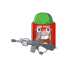 Sticker - Army fire hose cabinet on the mascot