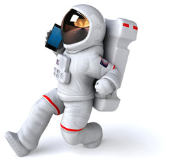 fun astronaut - 3d illustration